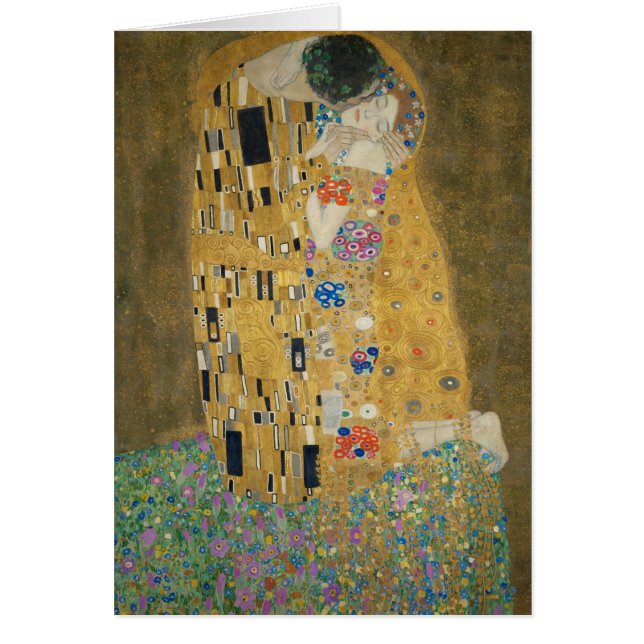 Cartão Gustavo Klimt - o beijo (Frente)
