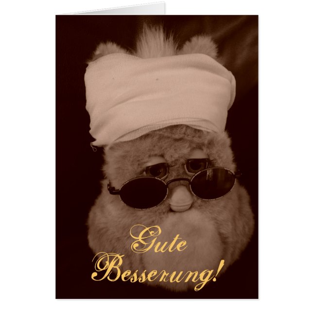 Cartão “Gute melhora! “ (Frente)