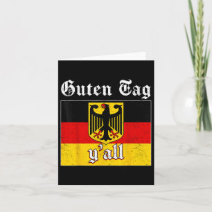 Cartão Guten Tag Yall Germany Flag Men Women _1