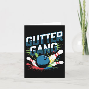 Cartão Gutter Gang Camisa Boliche Engraçada Camisa Gutter
