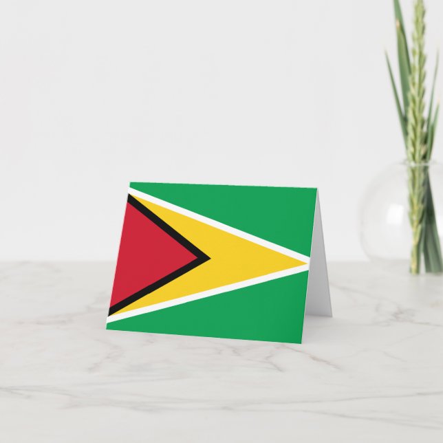 Cartão Guyana (Guyanese) Flag (Frente)