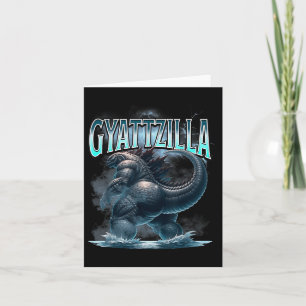Cartão Gyattzilla Meme Zilla Kaiju Rizz Brainrot Skibidi