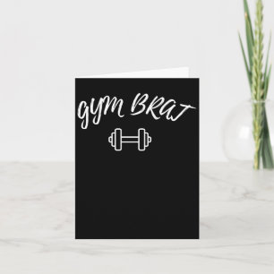 Cartão Gym Brat - Gráfico de Malhação de Workout Motivaci