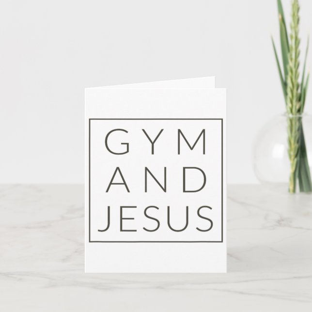 Cartão Gym E Jesus (Frente)