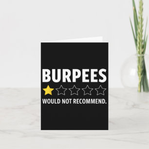 Cartão Gym Funny Malhação Burpees Bodybuilding Welevti