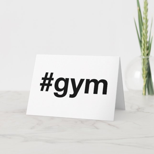 Cartão GYM Hashtag (Frente)