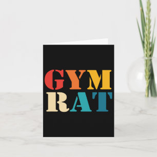 Cartão Gym Lover Workout Montagem de Criação de Pormenore