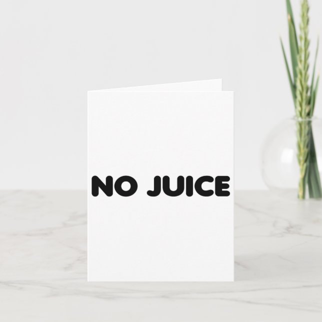 Cartão Gym No Juice Clean Bodbuilding (Frente)