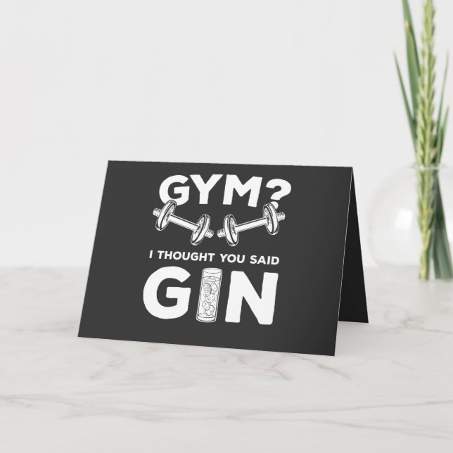 Cartão Gym ou Gin? (Frente)
