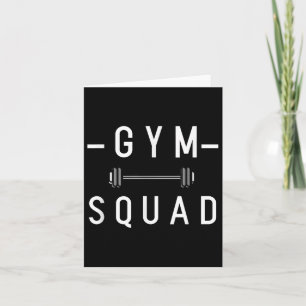 Cartão Gym Squad Bodybuilding Motivational Cote Gym