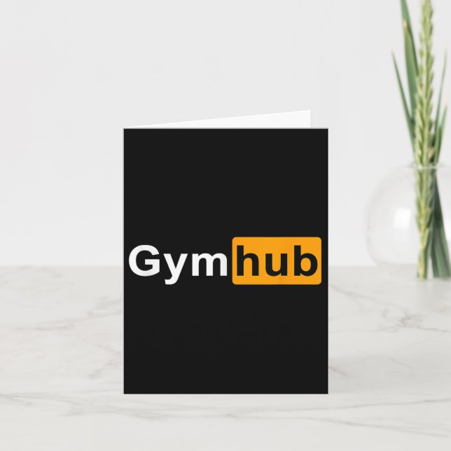 Cartão Gymhub Funny Workout Motivation Gym (Frente)