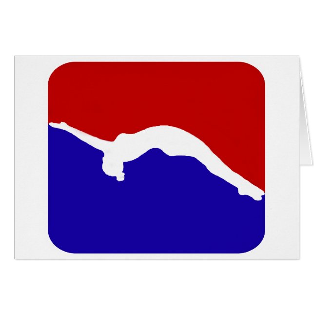 Cartão Gymnast de caída (Frente Horizontal)