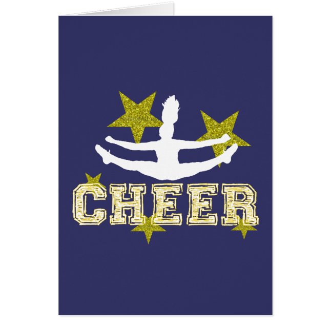 Cartão Gymnast do cheerleader (Frente)