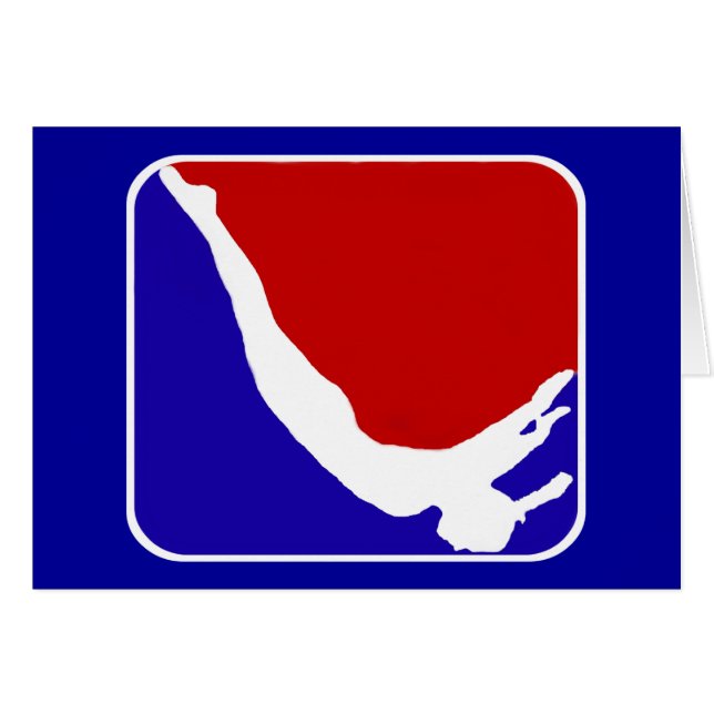 Cartão Gymnast do trampolim (Frente Horizontal)