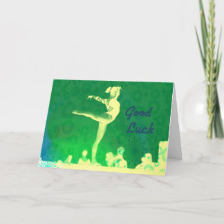 Cartão Gymnastics Good Luck Card
