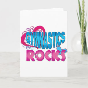 Cartão Gymnastics Rocks Gifts