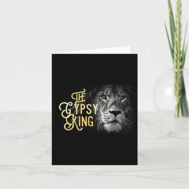 Cartão Gypsy King Lion (Frente)