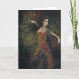 Cartão Gypsy Soul Female Dancing Blank Greeting Card