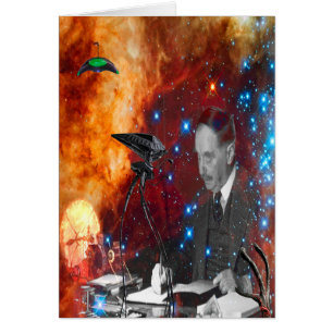 Cartão H.G.Wells Ficção Científica