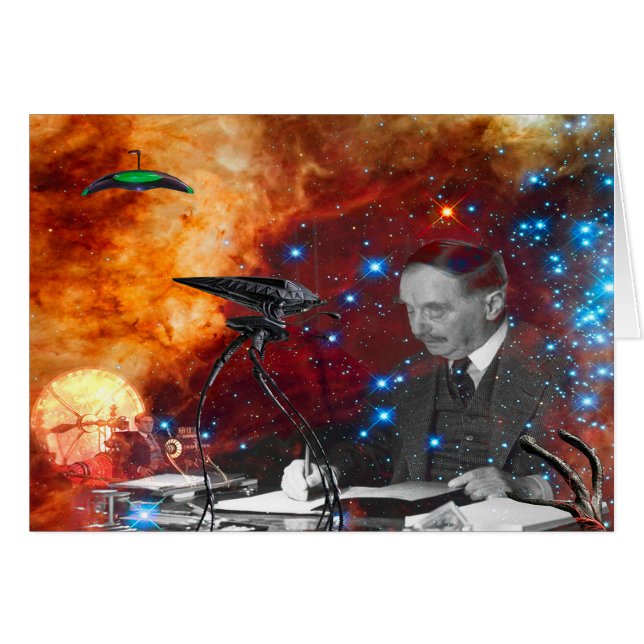 Cartão H.G.Wells Ficção Científica (Frente Horizontal)