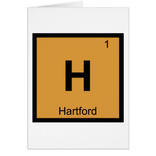 Cartão H - Hartford Connecticut Química Tabela Periódica