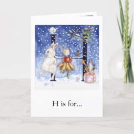 Cartão "H is for... Happy Holidays" Greeting Card