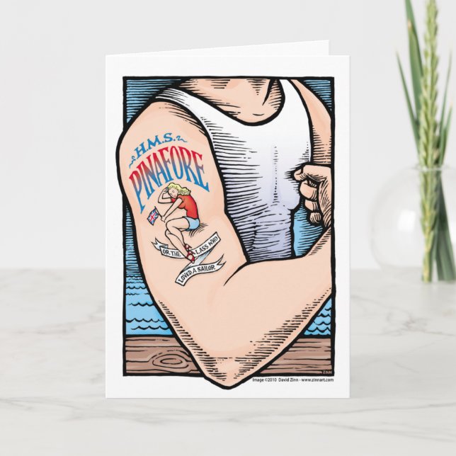 Cartão H.M.S. Pinafore card (Frente)