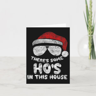 Cartão Há Algumas Ho's Ho's Nesta Casa Funny Santa C