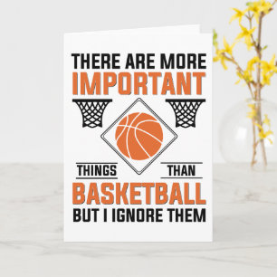 Cartão há coisas mais importantes do que basquete