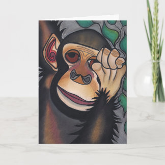 Cartão Há um macaco nas minhas costas?