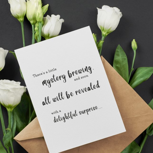 Cartão Há um pequeno mistério - Quebra-cabeça único (Criador carregado)