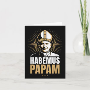 Cartão Habemus Papam 2025 Eleição do Papa Roma Vaticano A