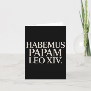 Cartão Habemus Papam Leo Xiv. Papa