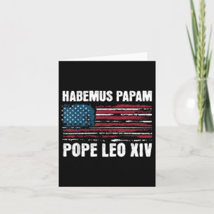 Cartão Habemus Papam, Temos Um Papa 2025, Vaticano Leo Xi