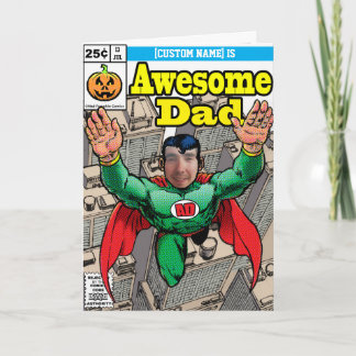 Cartão Hábito personalizável de quadrinhos super-heróis