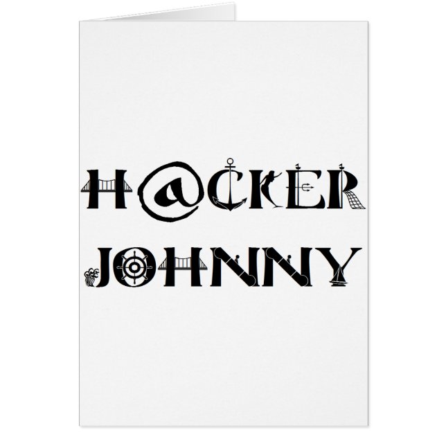 Cartão hacker Johnny (Frente)