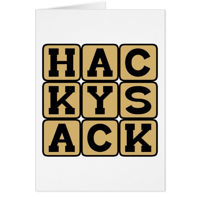 Cartão Hackysack, Footbag (Frente)