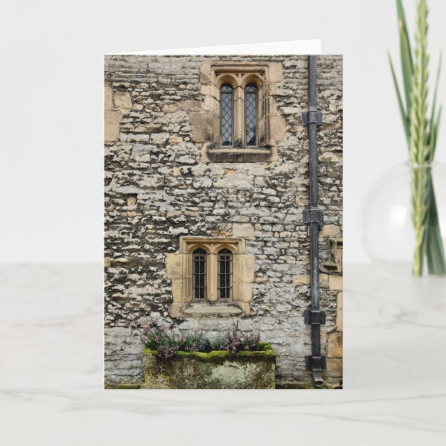 Cartão Haddon Hall windows blank greetings card (Frente)