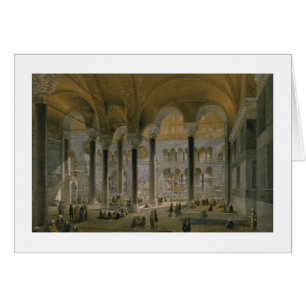Cartão Haghia Sophia, placa 6: o nave norte, b gravado