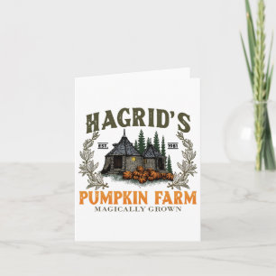 Cartão Hagrids Pumpkins Fazenda Cultivada Bruxa do Hallow