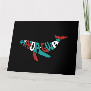 Cartão Haida Whale Orgulho Nativo Haida significa Ideias
