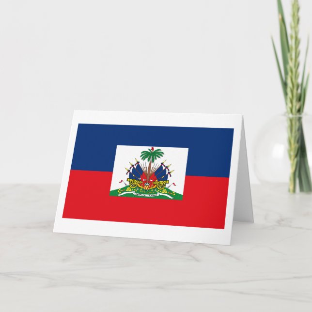 Cartão Haiti Flag Greeting Card (Frente)