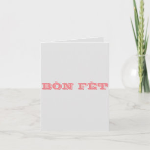 Cartão Haitian Creole Christian Birthday Card