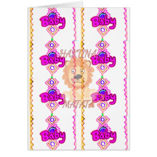 Cartão Hakuna Matata: Belo Leão Design Motif