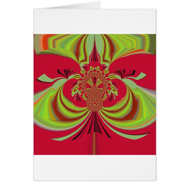 Cartão Hakuna Matata design amarelo-vermelho (Frente)