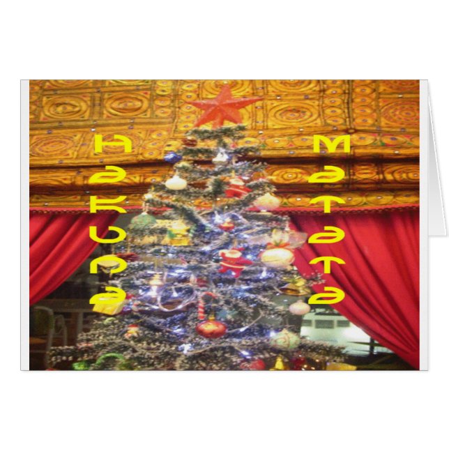 Cartão Hakuna Matata Feliz Natal e Feliz ano novo.p (Frente Horizontal)