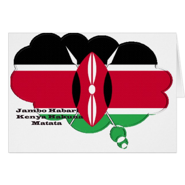 Cartão Hakuna Matata Jambo Habari (Frente Horizontal)