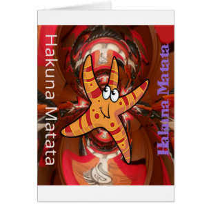 Cartão Hakuna Matata Starfish Design