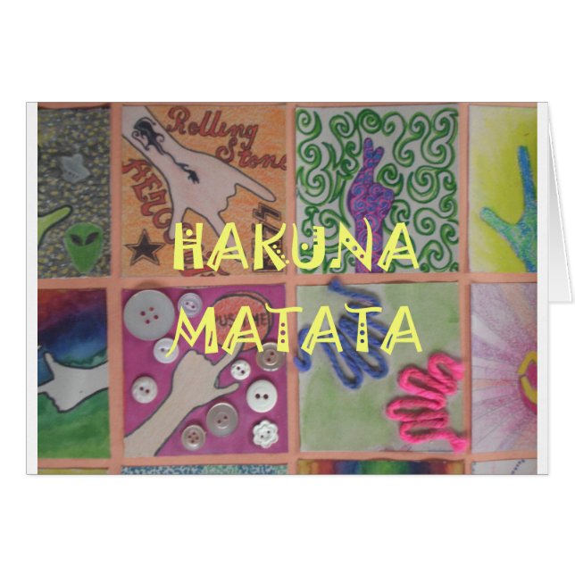 Cartão Hakuna Matata uma bela obra de arte.png (Frente Horizontal)