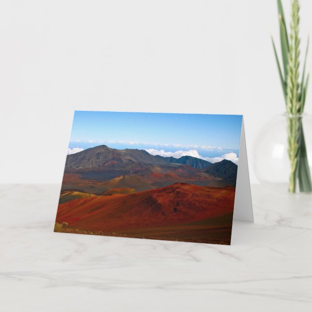 Cartão Haleakala Volcano, Maui (Frente)